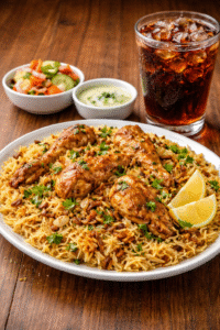 Chicken Biryani / Pulao + Soft Drink